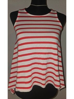 Copper Key Women's Medium Sleeveless Striped Tank Top